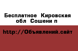  Бесплатное. Кировская обл.,Сошени п.